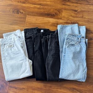 Five pair of Zara jeans in great condition Assorted Denim Jeans Collection